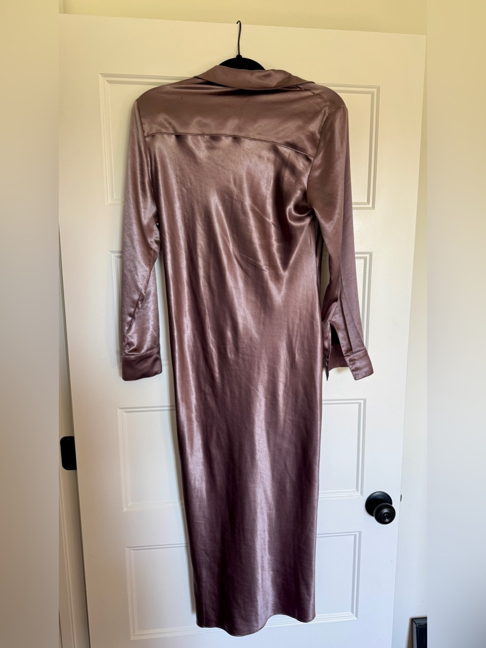 Current Air Women’s Shimmery Mauve Long Sleeve Starlight Dress - Size Small - Picture 2 of 3